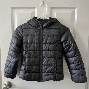 Kids Black Puffer Jacket size small